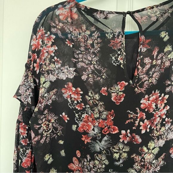 IRO Averen Black Ruffle Chiffon Dress Size 36 - Picture 15 of 15